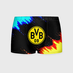 Трусы-боксеры мужские Borussia огненные и холодные краски, цвет: 3D-принт