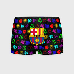 Мужские трусы Barcelona neon games logo