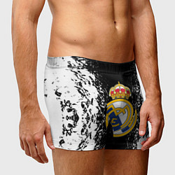 Трусы-боксеры мужские Реал Мадрид текстура краски, цвет: 3D-принт — фото 2