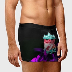 Трусы-боксеры мужские Liverpool неоновый огонь, цвет: 3D-принт — фото 2