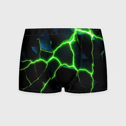 Трусы-боксеры мужские Green split, цвет: 3D-принт