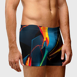 Трусы-боксеры мужские Multicoloured neon, цвет: 3D-принт — фото 2