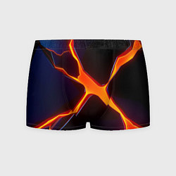 Трусы-боксеры мужские Orange rift, цвет: 3D-принт