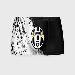 Мужские трусы Juventus белые краски текстура