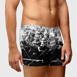 Трусы-боксеры мужские Bayern Mnchen черно белая бумага, цвет: 3D-принт — фото 2
