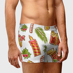 Трусы-боксеры мужские Рождественский вайб, цвет: 3D-принт — фото 2