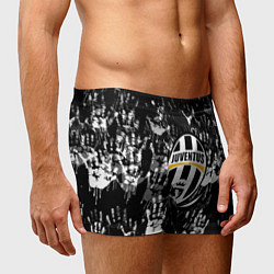 Трусы-боксеры мужские Ювентус текстура руки краски, цвет: 3D-принт — фото 2