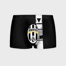 Трусы-боксеры мужские Ювентус геометрия белая, цвет: 3D-принт