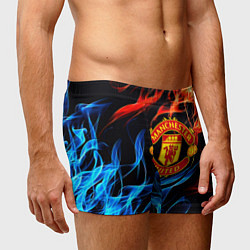 Трусы-боксеры мужские Манчестер Юнайтед огонь битва, цвет: 3D-принт — фото 2