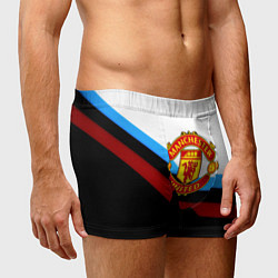 Трусы-боксеры мужские Манчестер Юнайтед геометрия спорт, цвет: 3D-принт — фото 2