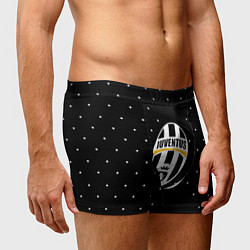 Трусы-боксеры мужские Juventus точки текстура, цвет: 3D-принт — фото 2