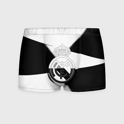 Трусы-боксеры мужские Реал Мадрид геометрия полосы, цвет: 3D-принт