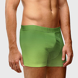 Трусы-боксеры мужские Color green yellow, цвет: 3D-принт — фото 2