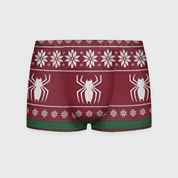 Трусы-боксеры мужские Рождественский свитер Человека паука, цвет: 3D-принт