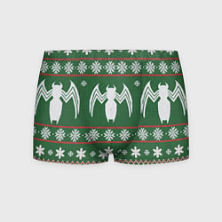 Трусы-боксеры мужские Рождественский свитер Венома, цвет: 3D-принт