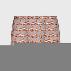 Трусы-боксеры мужские Лиса с цветами и листьями паттерн, цвет: 3D-принт