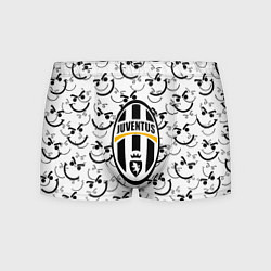 Трусы-боксеры мужские Ювентус смайлы, цвет: 3D-принт