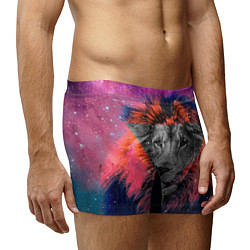 Трусы-боксеры мужские Космический лев цвета 3D-принт — фото 2