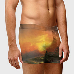 Трусы-боксеры мужские Айвазовский - 9 Вал, цвет: 3D-принт — фото 2