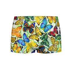 Трусы-боксеры мужские Тропические бабочки, цвет: 3D-принт