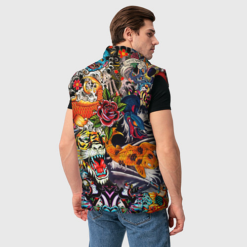 Мужской жилет Dsquared tatoo / 3D-Красный – фото 4