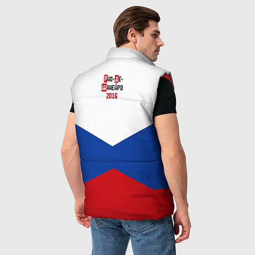 Мужской жилет Россия 2016 / 3D-Красный – фото 4
