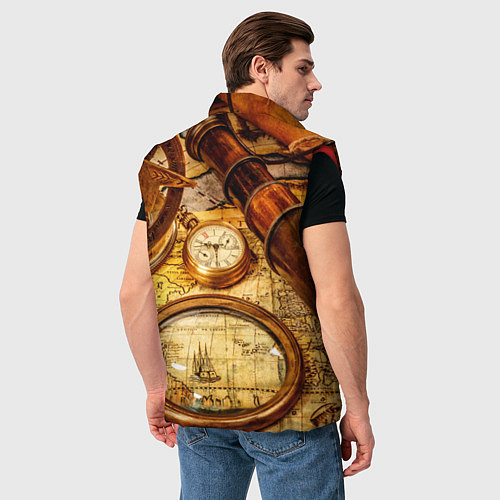 Мужской жилет Древнее путешествие / 3D-Красный – фото 4
