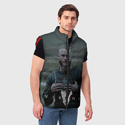Мужской жилет Vikings: Ragnarr Lodbrok, цвет: 3D-красный — фото 2