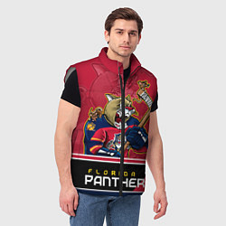 Мужской жилет Florida Panthers, цвет: 3D-светло-серый — фото 2