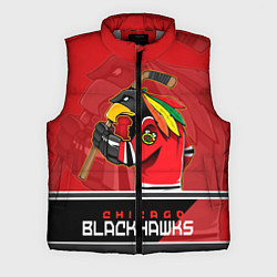Мужской жилет Chicago Blackhawks, цвет: 3D-светло-серый