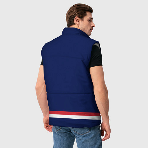 Мужской жилет Columbus Blue Jackets / 3D-Светло-серый – фото 4