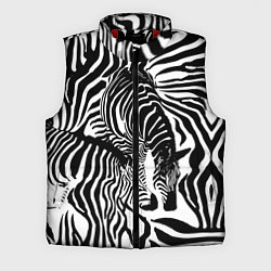 Мужской жилет Полосатая зебра, цвет: 3D-красный