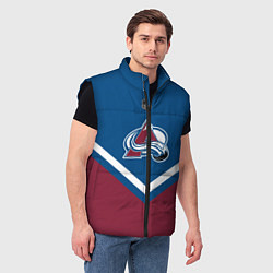 Мужской жилет NHL: Colorado Avalanche, цвет: 3D-черный — фото 2