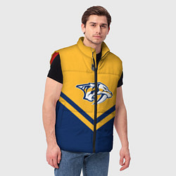 Мужской жилет NHL: Nashville Predators, цвет: 3D-красный — фото 2