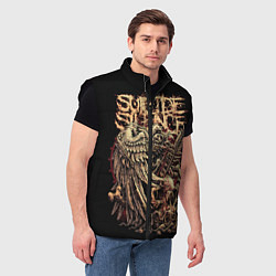 Мужской жилет Suicide Silence, цвет: 3D-черный — фото 2