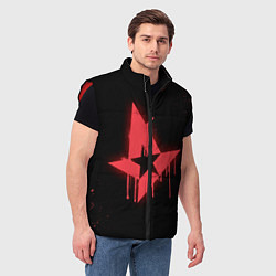 Мужской жилет Astralis: Black collection, цвет: 3D-красный — фото 2
