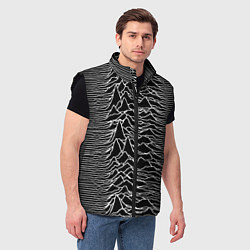Мужской жилет Joy Division: Unknown Pleasures, цвет: 3D-черный — фото 2