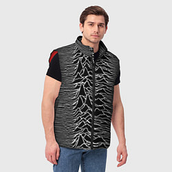 Мужской жилет Joy Division: Unknown Pleasures, цвет: 3D-красный — фото 2