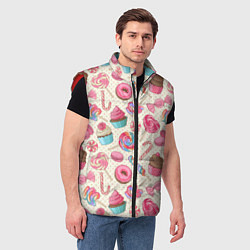 Мужской жилет Радости для сладости, цвет: 3D-красный — фото 2
