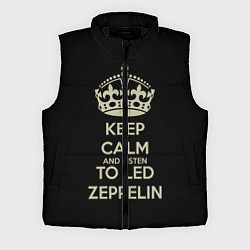 Мужской жилет Keep Calm & Led Zeppelin, цвет: 3D-черный