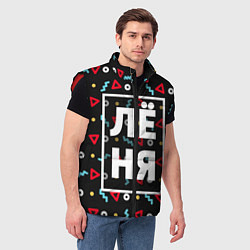 Мужской жилет Лёня, цвет: 3D-красный — фото 2