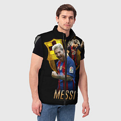 Мужской жилет Messi Star, цвет: 3D-светло-серый — фото 2