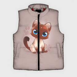 Мужской жилет Киска, цвет: 3D-красный