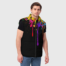 Мужской жилет Краски, цвет: 3D-черный — фото 2