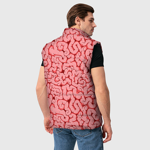 Мужской жилет Мозг / 3D-Черный – фото 4