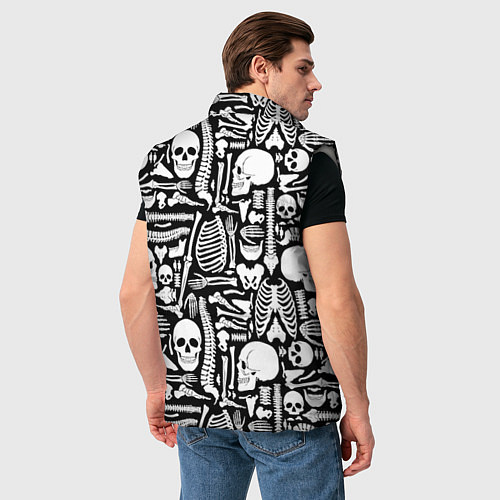 Мужской жилет Кости / 3D-Светло-серый – фото 4