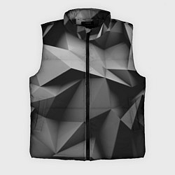 Мужской жилет Gray abstraction, цвет: 3D-черный