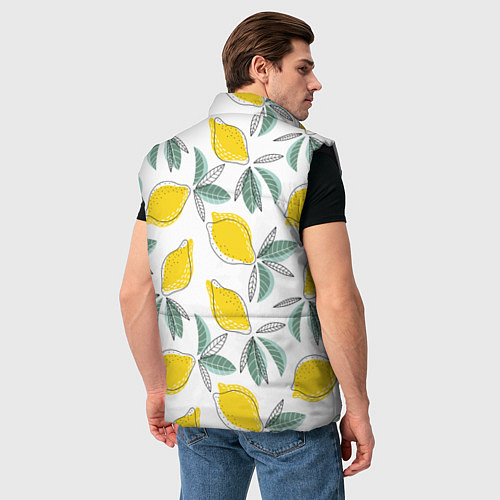 Мужской жилет Лимончики / 3D-Черный – фото 4