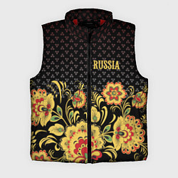 Мужской жилет Russia: black edition, цвет: 3D-красный