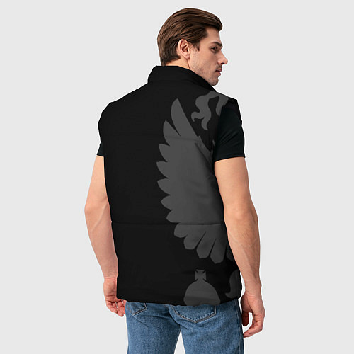 Мужской жилет Russia - Black collection / 3D-Черный – фото 4
